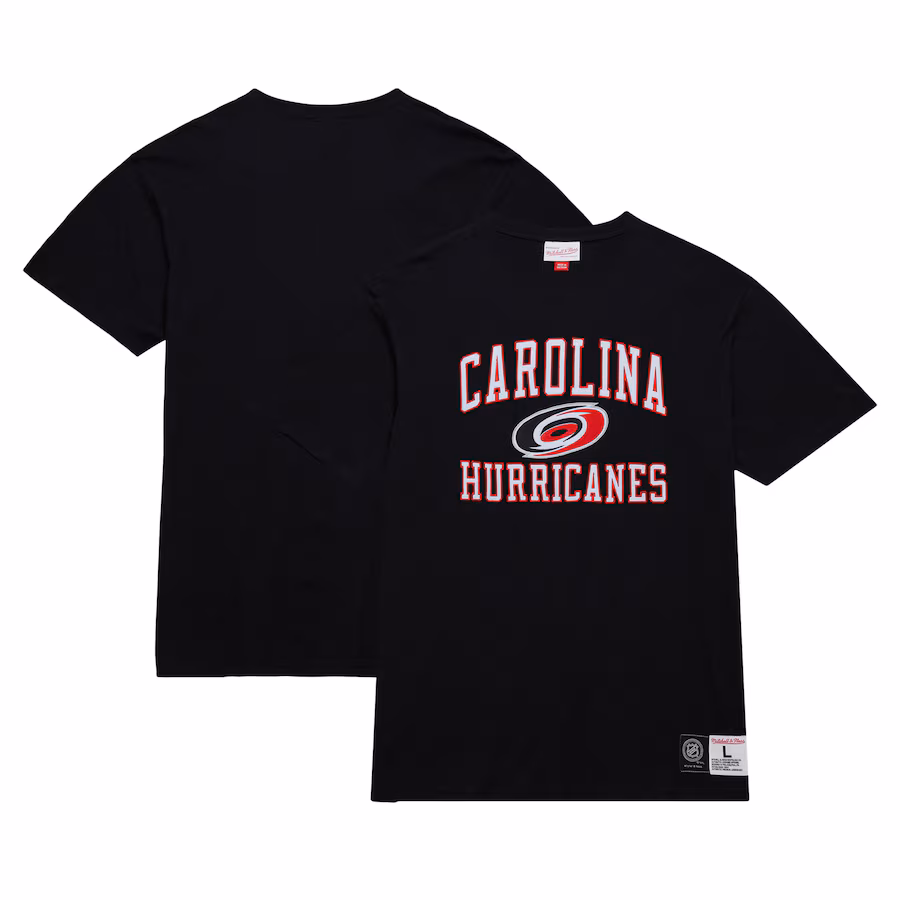 Men's Carolina Hurricanes Mitchell & Ness Black Legendary Slub T-Shirt - Jersey