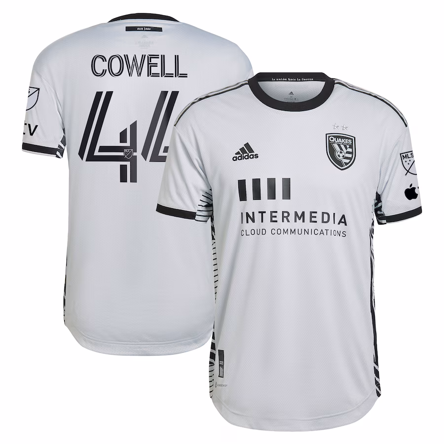 Men's San Jose Earthquakes Cade Cowell adidas Gray 2023 The Creator Kit Authentic Player Jersey - Jersey