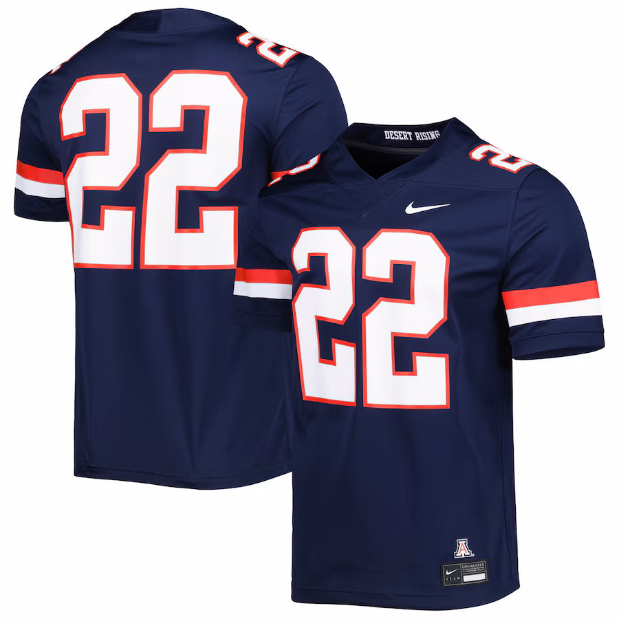 #22 Arizona Wildcats Nike Untouchable Football Jersey - Navy - Jersey