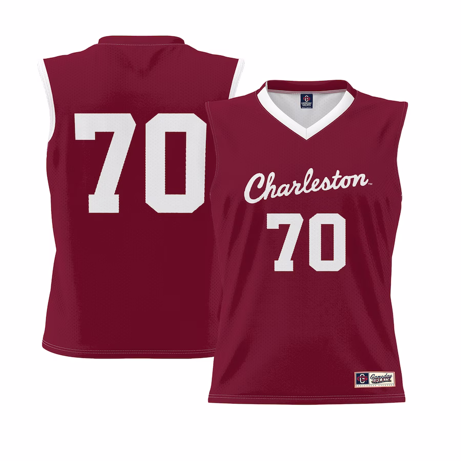 #70 Charleston Cougars GameDay Greats Youth Lightweight Basketball Jersey - Crimson - Jersey