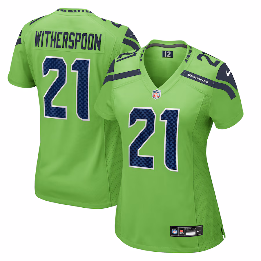 Women's Seattle Seahawks Devon Witherspoon Nike Neon Green  Game Jersey - Jersey