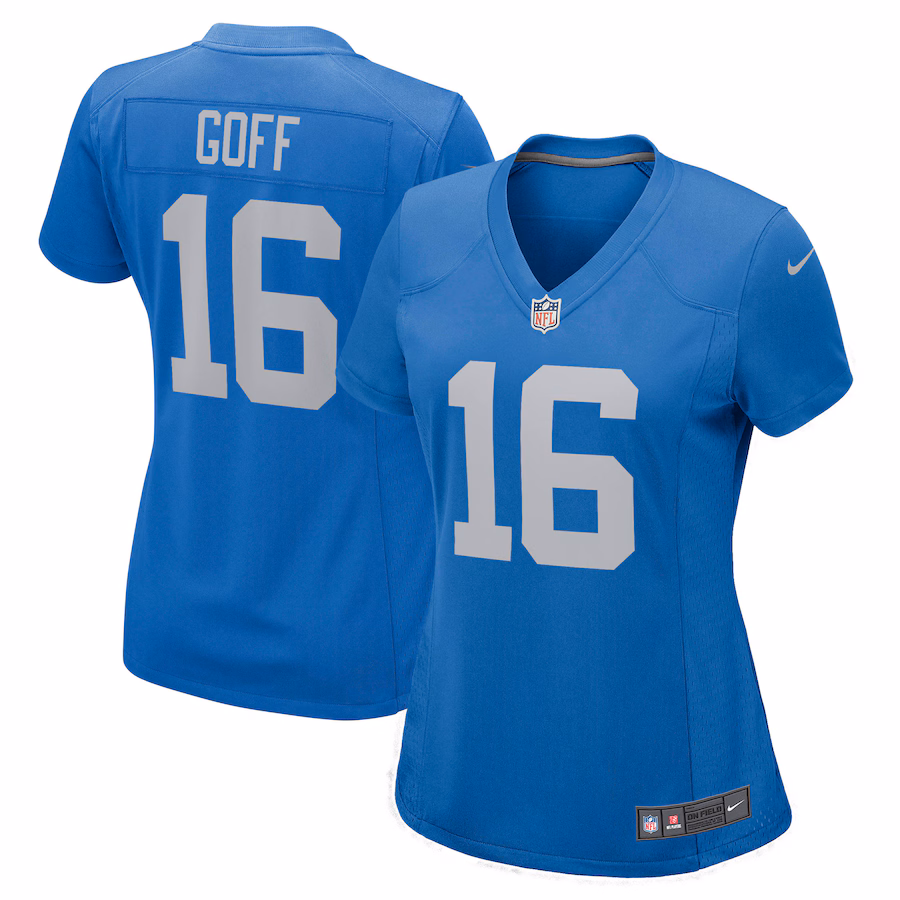 Women's Detroit Lions Jared Goff Nike Blue Game Player Jersey - Jersey
