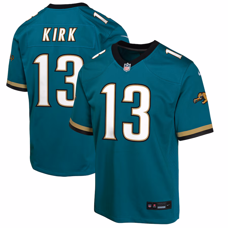 Youth Jacksonville Jaguars Christian Kirk Nike Teal Prowler Throwback Player Game Jersey - Jersey