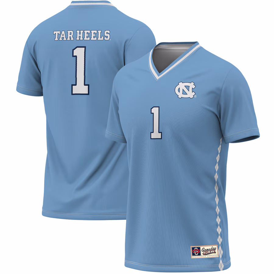 Youth GameDay Greats #1 Carolina Blue North Carolina Tar Heels Lightweight Soccer Fashion Jersey - Jersey