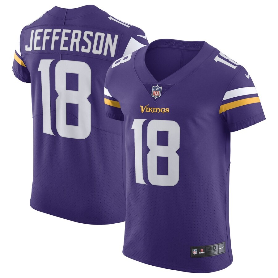 Men's Minnesota Vikings Justin Jefferson Nike Purple Home Vapor Elite Jersey - Jersey