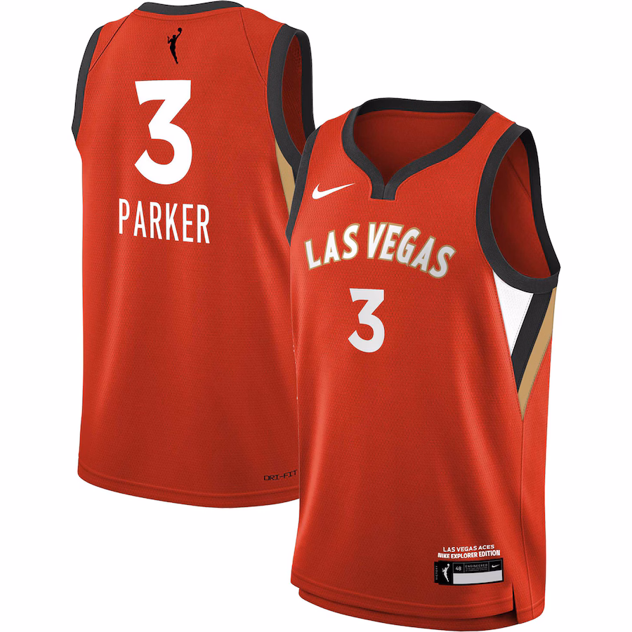 Youth Las Vegas Aces Candace Parker Nike Red 2021 Explorer Edition Victory Player Jersey - Jersey