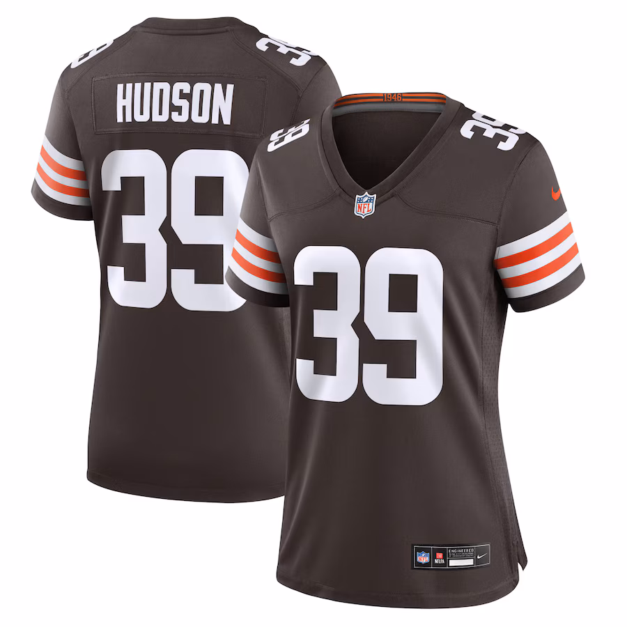 Women's Cleveland Browns Khaleke Hudson Nike Brown Team Game Jersey - Jersey