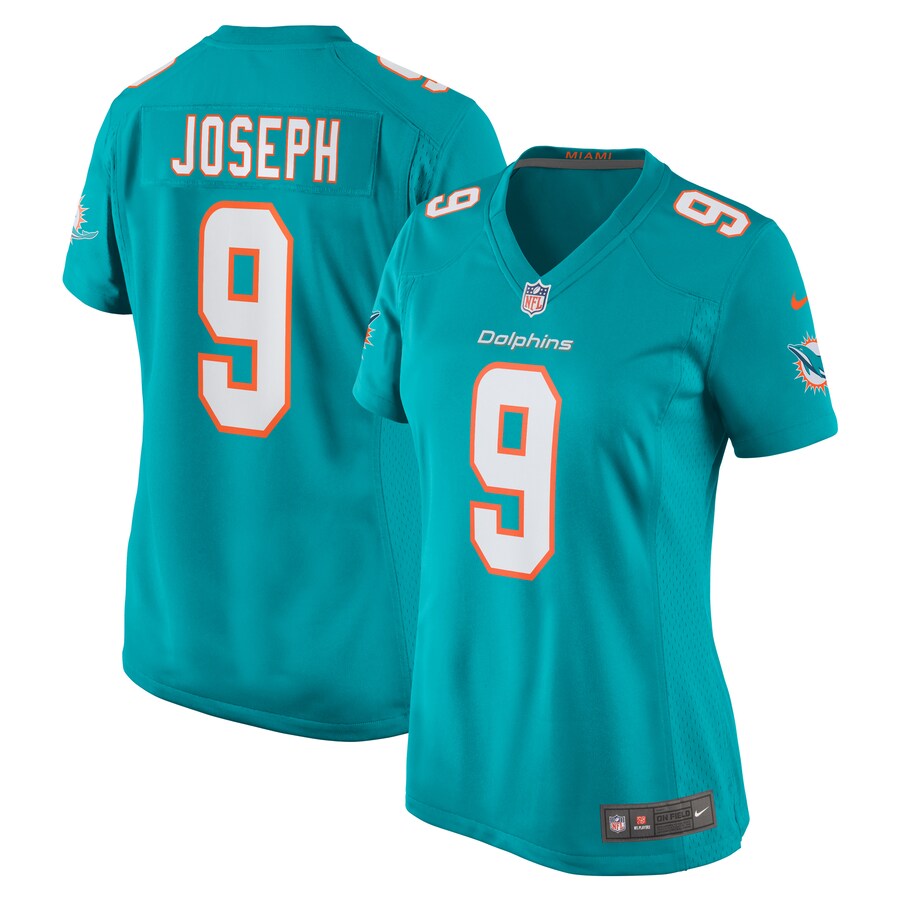 Women's Miami Dolphins Kelvin Joseph Nike  Aqua Team Game Jersey - Jersey