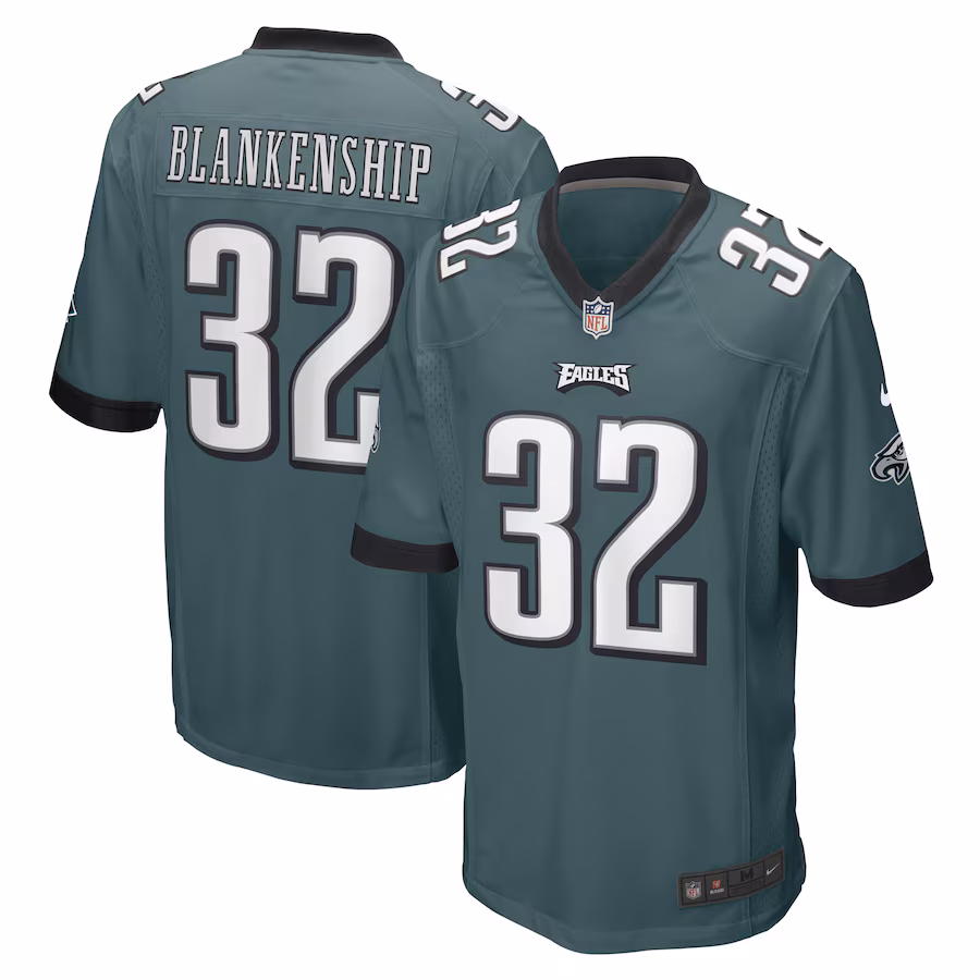 Men's Philadelphia Eagles Reed Blankenship Nike Midnight Green Game Player Jersey - Jersey