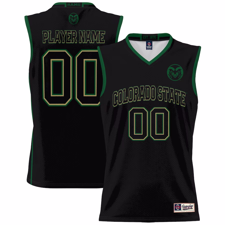 Colorado State Rams GameDay Greats NIL Pick-A-Player Basketball Jersey - Black - Jersey