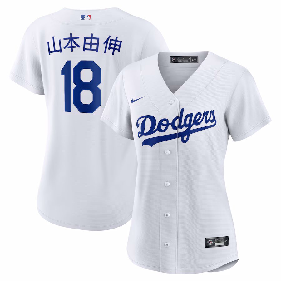 Women's Los Angeles Dodgers Yoshinobu Yamamoto Nike White Home Replica Jersey - Jersey