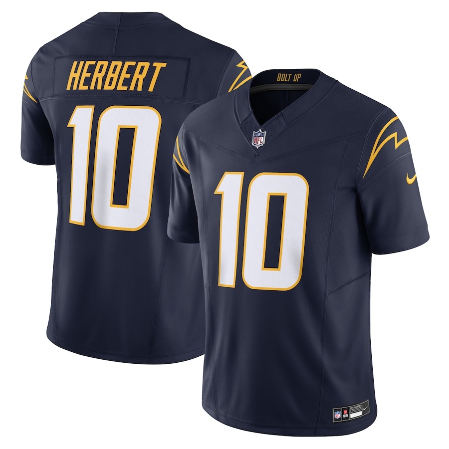 Men's Los Angeles Chargers Justin Herbert Nike Navy Vapor F.U.S.E. Limited Jersey - Jersey