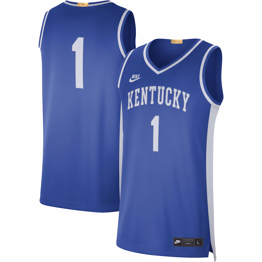 #1 Kentucky Wildcats Nike Limited Retro Jersey - Royal - Jersey