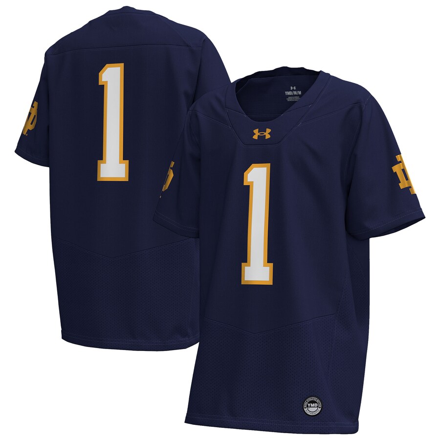 Youth Under Armour  Navy Notre Dame Fighting Irish Replica Football Jersey - Jersey