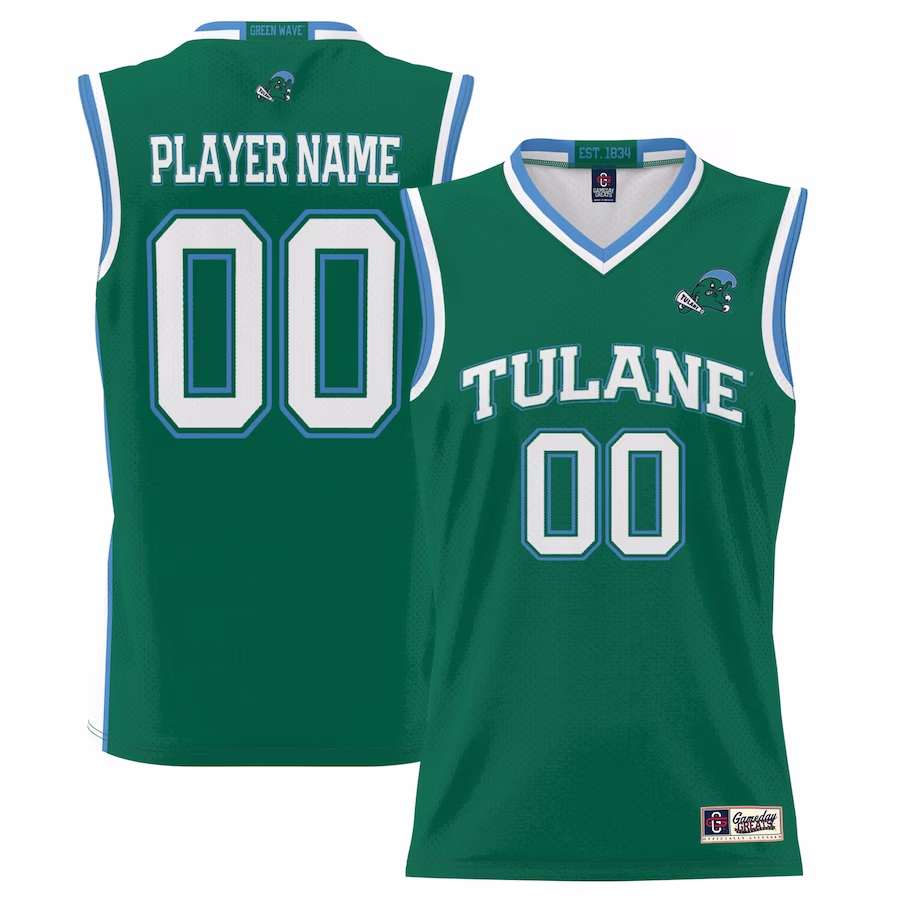 Tulane Green Wave GameDay Greats Youth NIL Pick-A-Player Lightweight Basketball Jersey - Green - Jersey