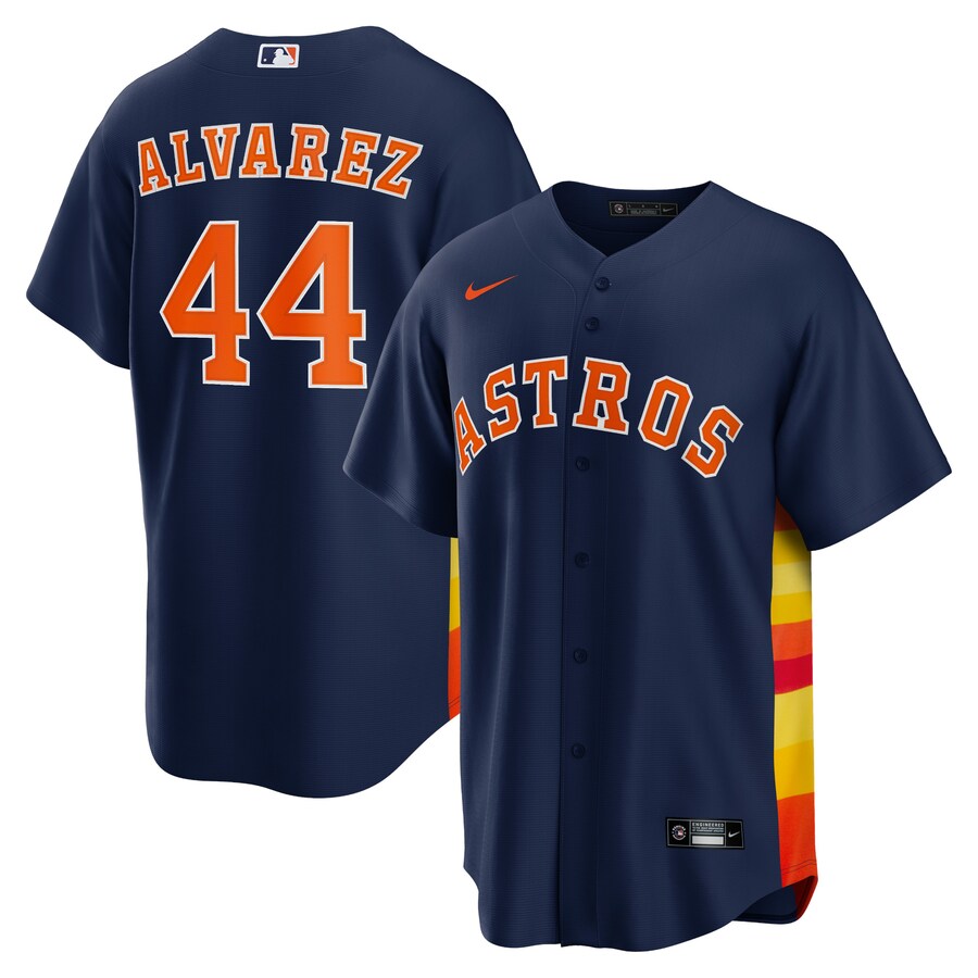 Men's Houston Astros Yordan Alvarez Nike Navy Alternate 2 Replica Jersey - Jersey