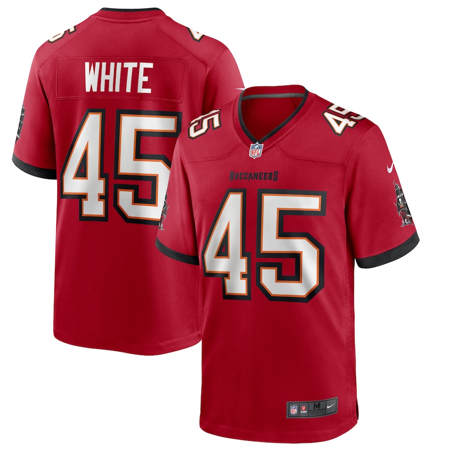 Men's Tampa Bay Buccaneers Devin White Nike Red Game Player Jersey - Jersey