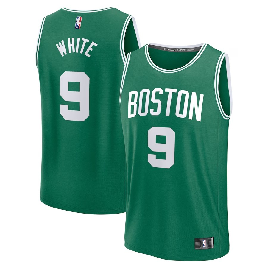 Men's Boston Celtics Derrick White Fanatics Kelly Green Fast Break Replica Player Jersey - Icon Edition - Jersey
