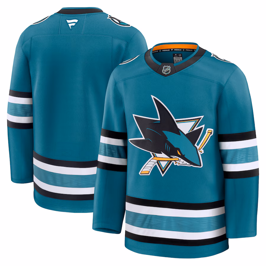 Men's San Jose Sharks Fanatics Teal Home Premium Jersey - Jersey