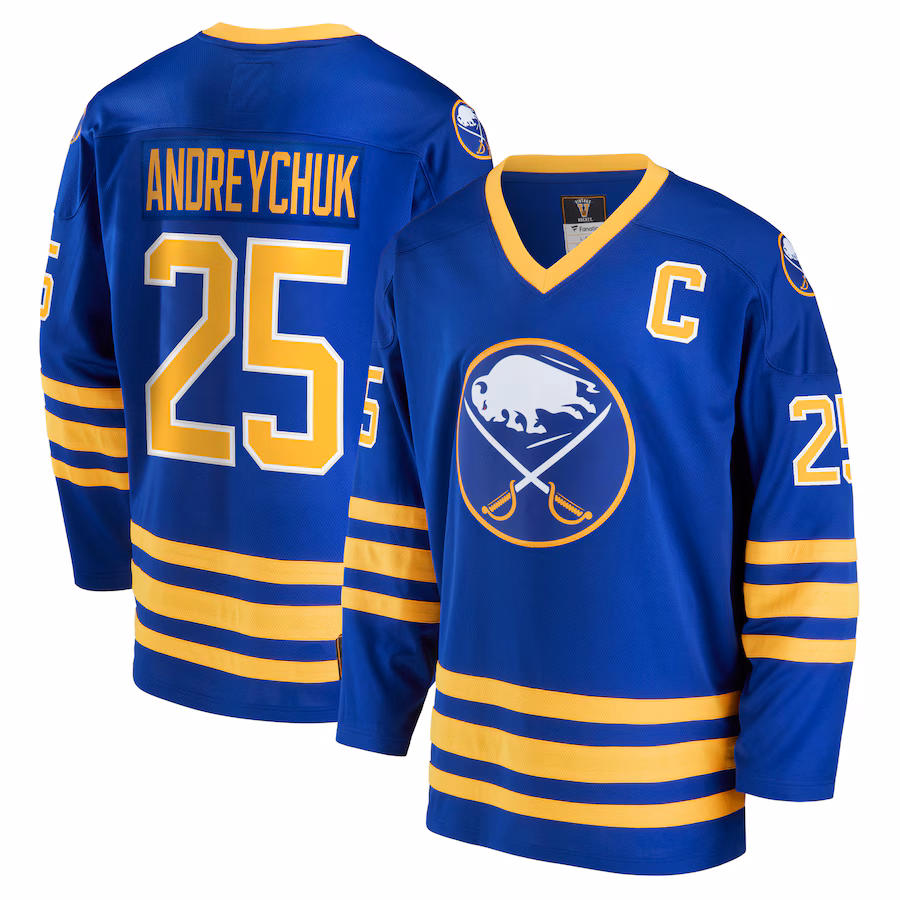Men's Buffalo Sabres Dave Andreychuk Fanatics Royal Breakaway Retired Player Jersey - Jersey