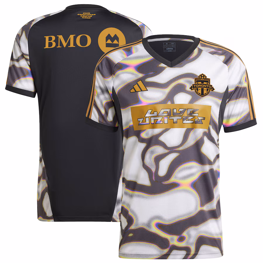 Men's Toronto FC adidas Black 2024 Pride Pre-Match Top - Jersey