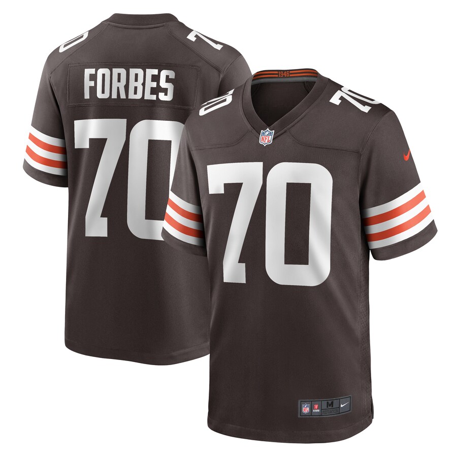 Men's Cleveland Browns Drew Forbes Nike  Brown Team Game Jersey - Jersey