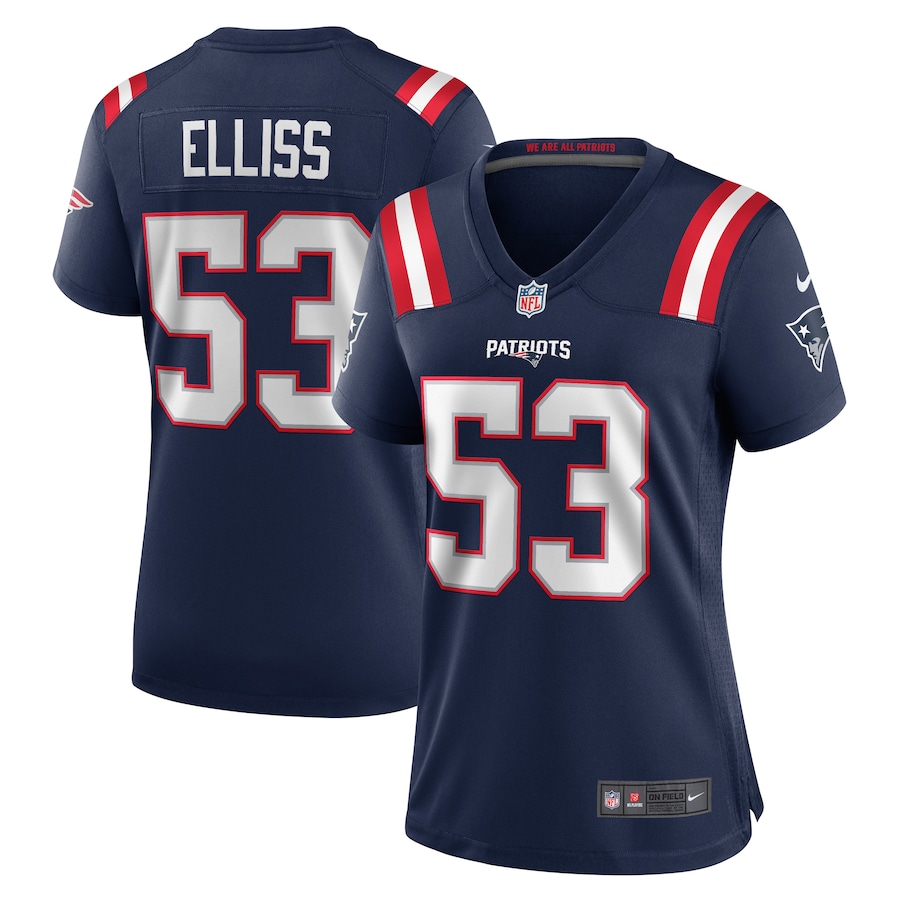 Women's New England Patriots Christian Elliss Nike Navy Game Jersey - Jersey