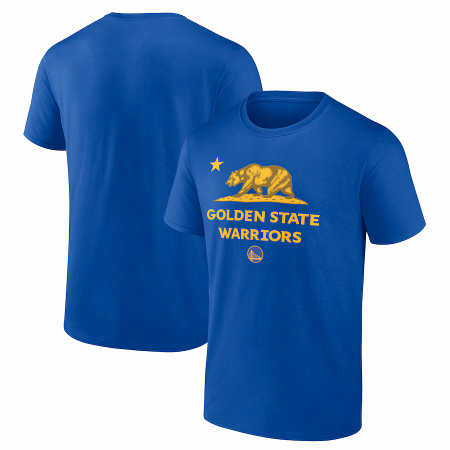 Men's Golden State Warriors  Royal Hometown Collection State Flag T-Shirt - Jersey