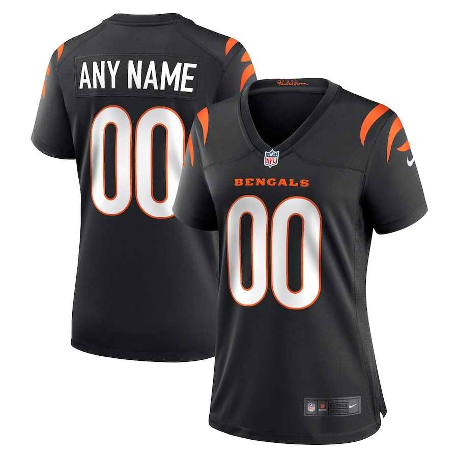 Women's Cincinnati Bengals Nike Black Game Custom Jersey - Jersey
