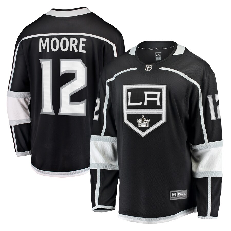 Men's Los Angeles Kings Trevor Moore Fanatics Branded Black Home Breakaway Player Jersey - Jersey