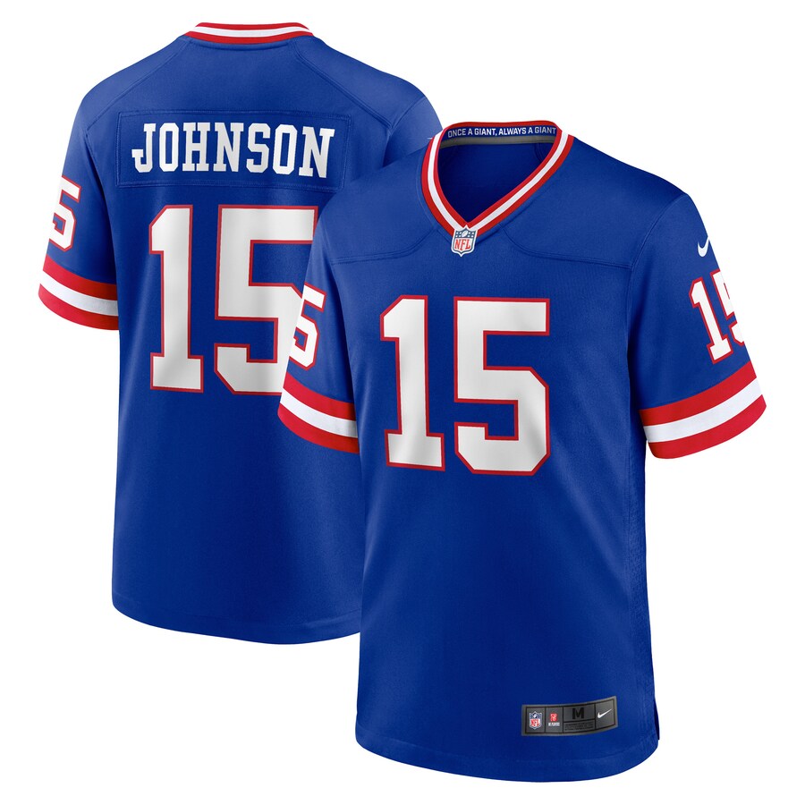 Men's New York Giants Collin Johnson Nike Royal Classic Player Game Jersey - Jersey