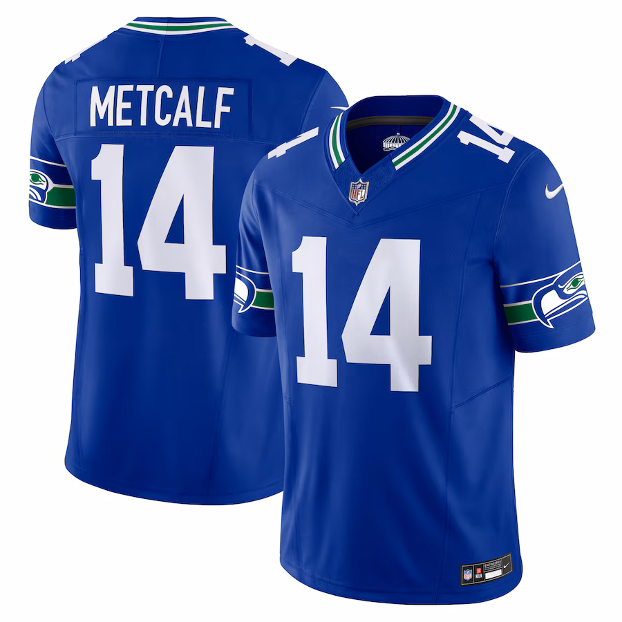 Men's Seattle Seahawks DK Metcalf Nike Royal Vapor F.U.S.E. Limited Jersey - Jersey