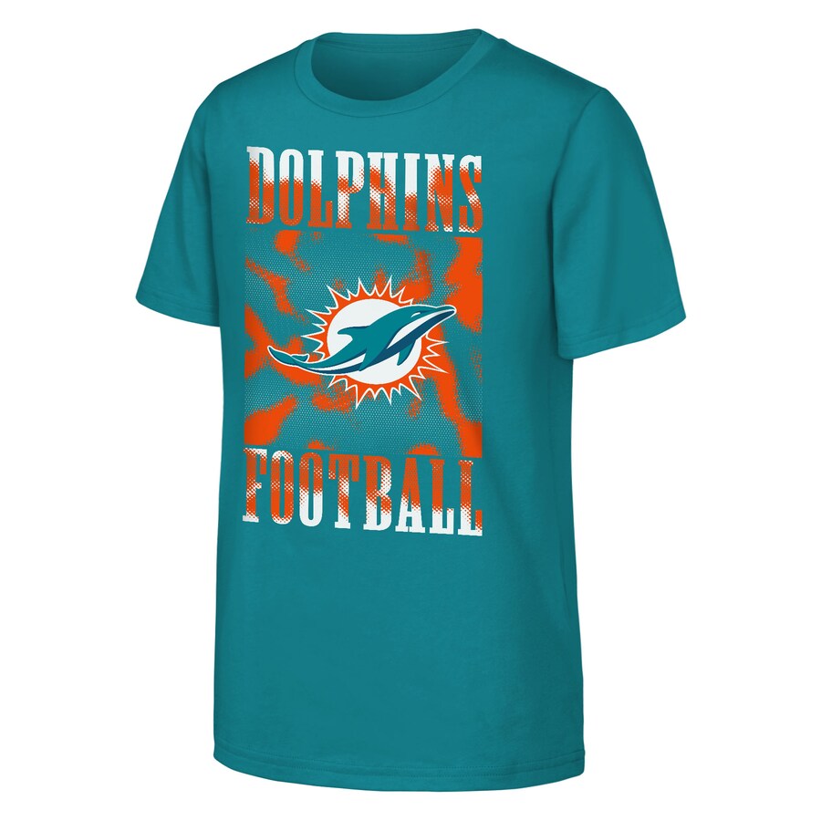 Youth Miami Dolphins  Aqua Garage Hero T-Shirt - Jersey