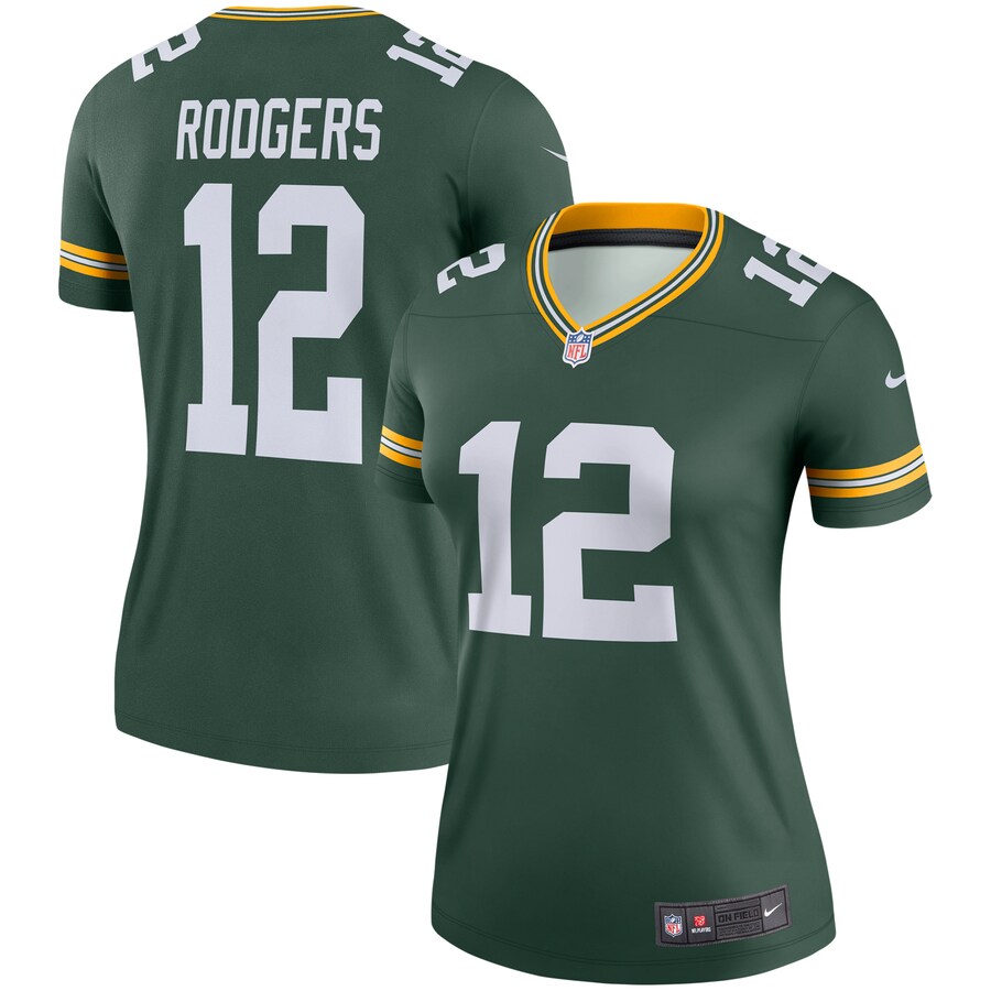 Women's Green Bay Packers Aaron Rodgers Nike Green Legend Jersey - Jersey