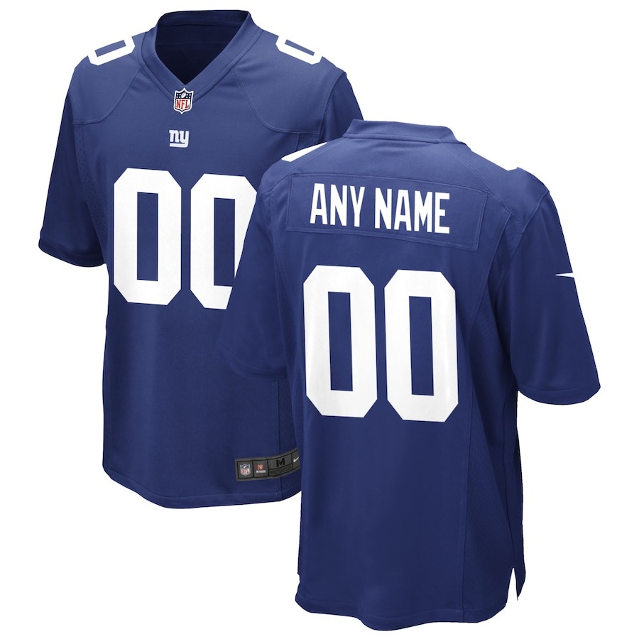 Men's New York Giants Nike Royal Custom Game Jersey - Jersey