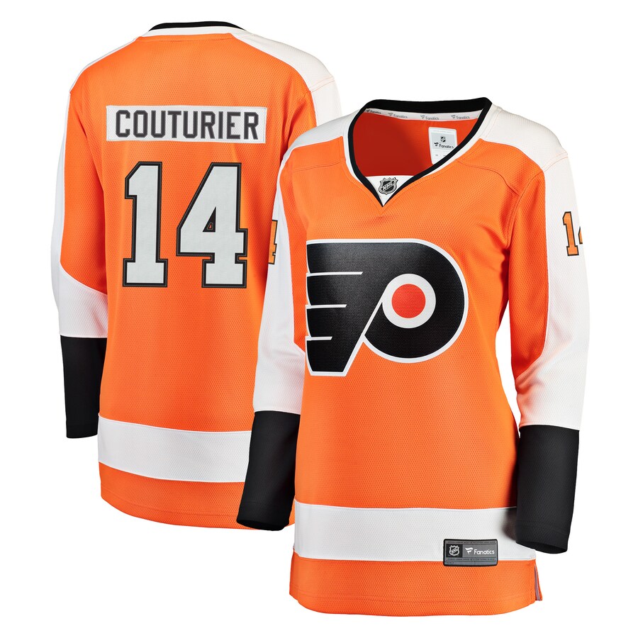 Women's Philadelphia Flyers Sean Couturier Fanatics Branded Orange Breakaway Player Jersey - Jersey