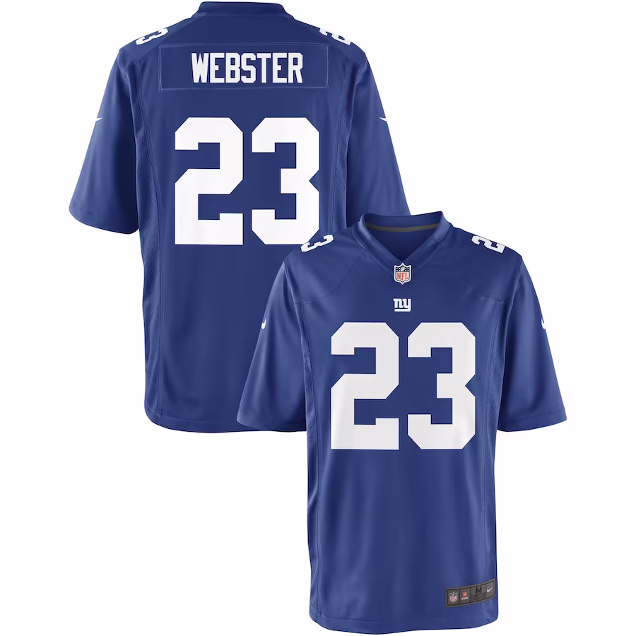 Nike Youth New York Giants Corey Webster Team Color Game Jersey - Jersey