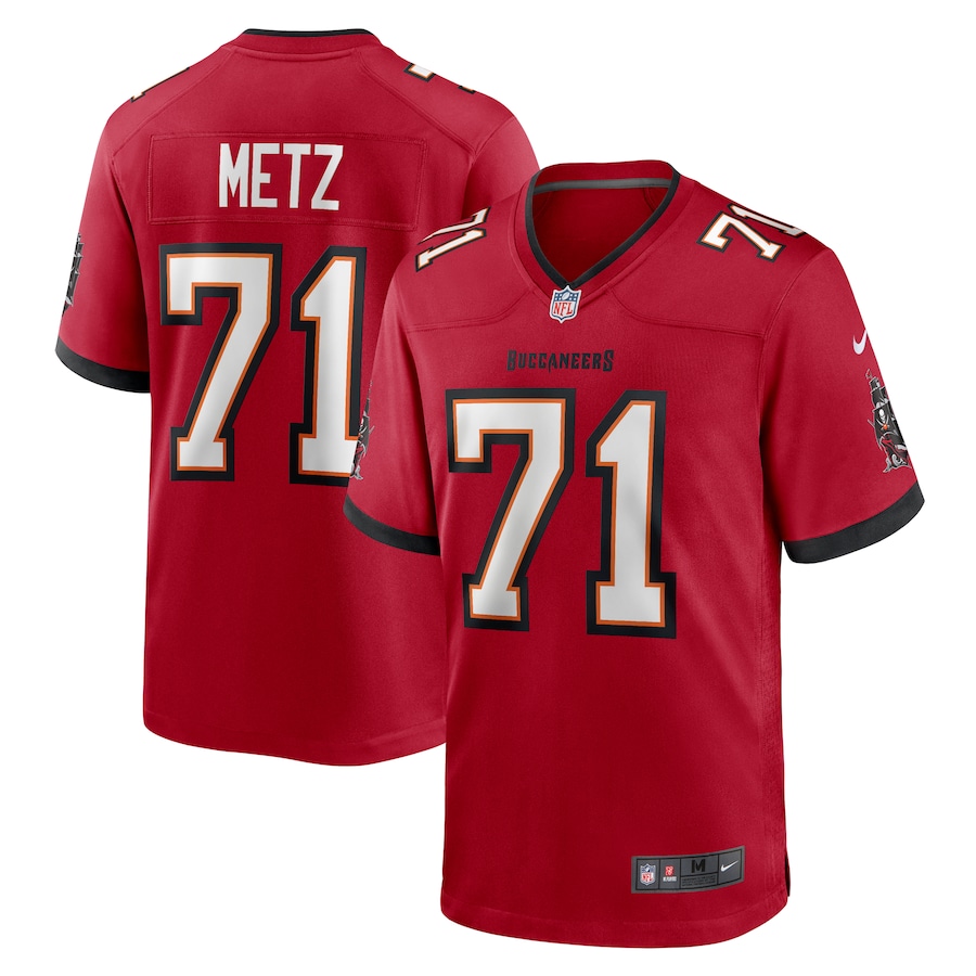Men's Tampa Bay Buccaneers Lorenz Metz Nike  Red  Game Jersey - Jersey