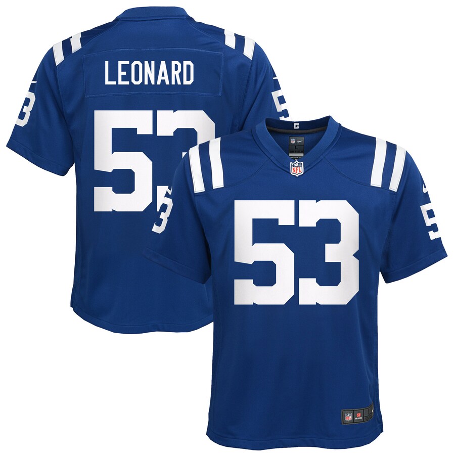 Youth Indianapolis Colts Shaquille Leonard Nike Royal Game Jersey - Jersey