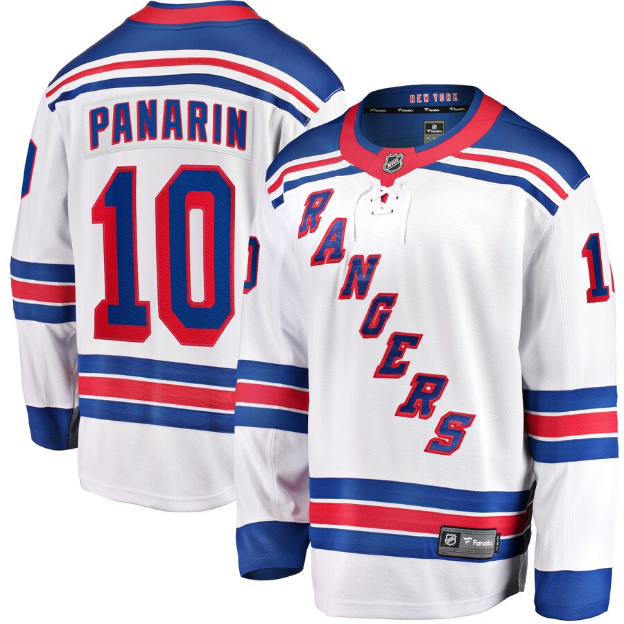 Men's New York Rangers Artemi Panarin Fanatics Branded White Away Premier Breakaway Player Jersey - Jersey
