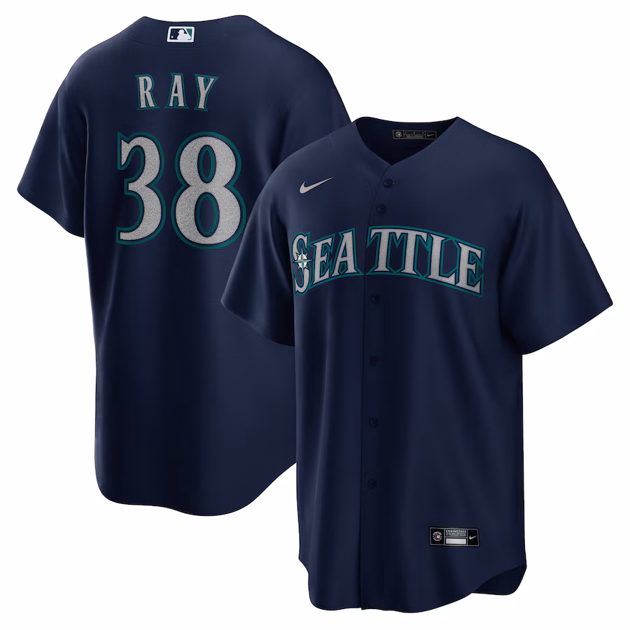 Men's Seattle Mariners Robbie Ray Nike Navy Alternate Replica Player Jersey - Jersey