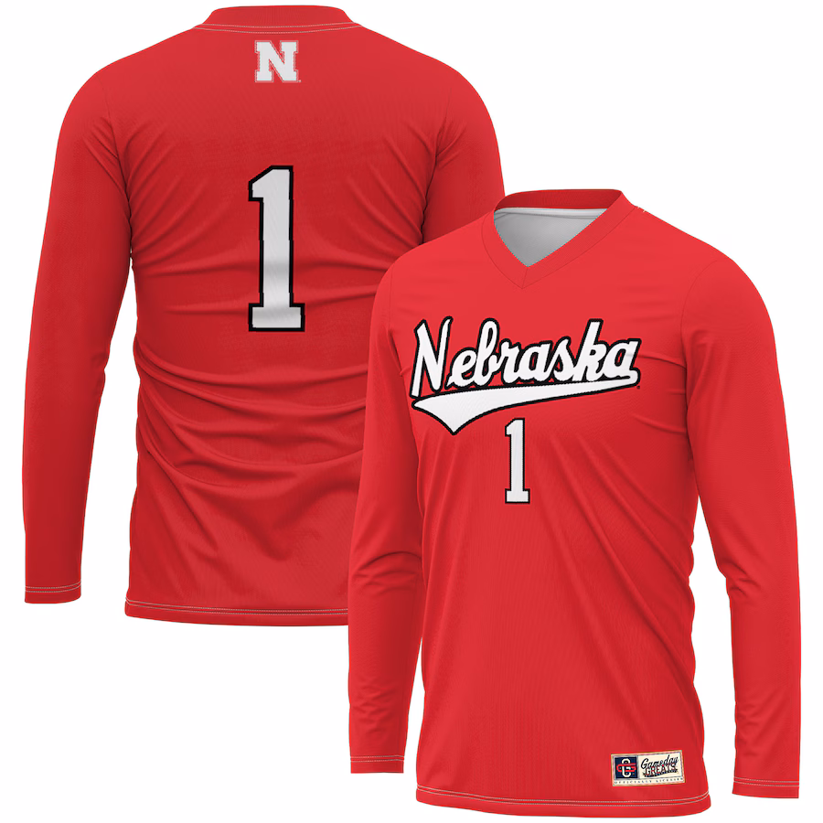 Unisex GameDay Greats #1 Scarlet Nebraska Huskers  Lightweight Volleyball Jersey - Jersey