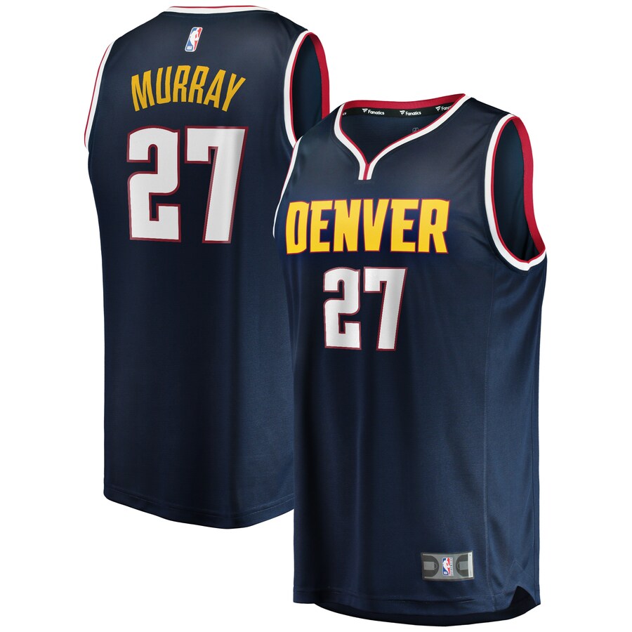 Men's Denver Nuggets Jamal Murray Fanatics Navy 2019/20 Fast Break Replica Player Jersey - Icon Edition - Jersey