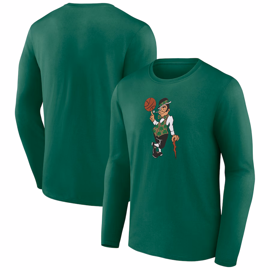 Men's Boston Celtics Green Alternate Logo Long Sleeve T-Shirt - Jersey