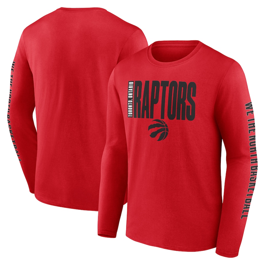 Men's Toronto Raptors Red Vision Long Sleeve T-Shirt - Jersey