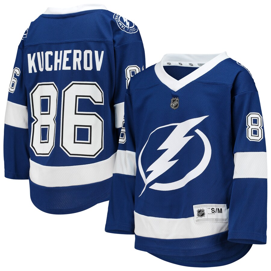 Youth Tampa Bay Lightning Nikita Kucherov Blue Home Replica Player Jersey - Jersey