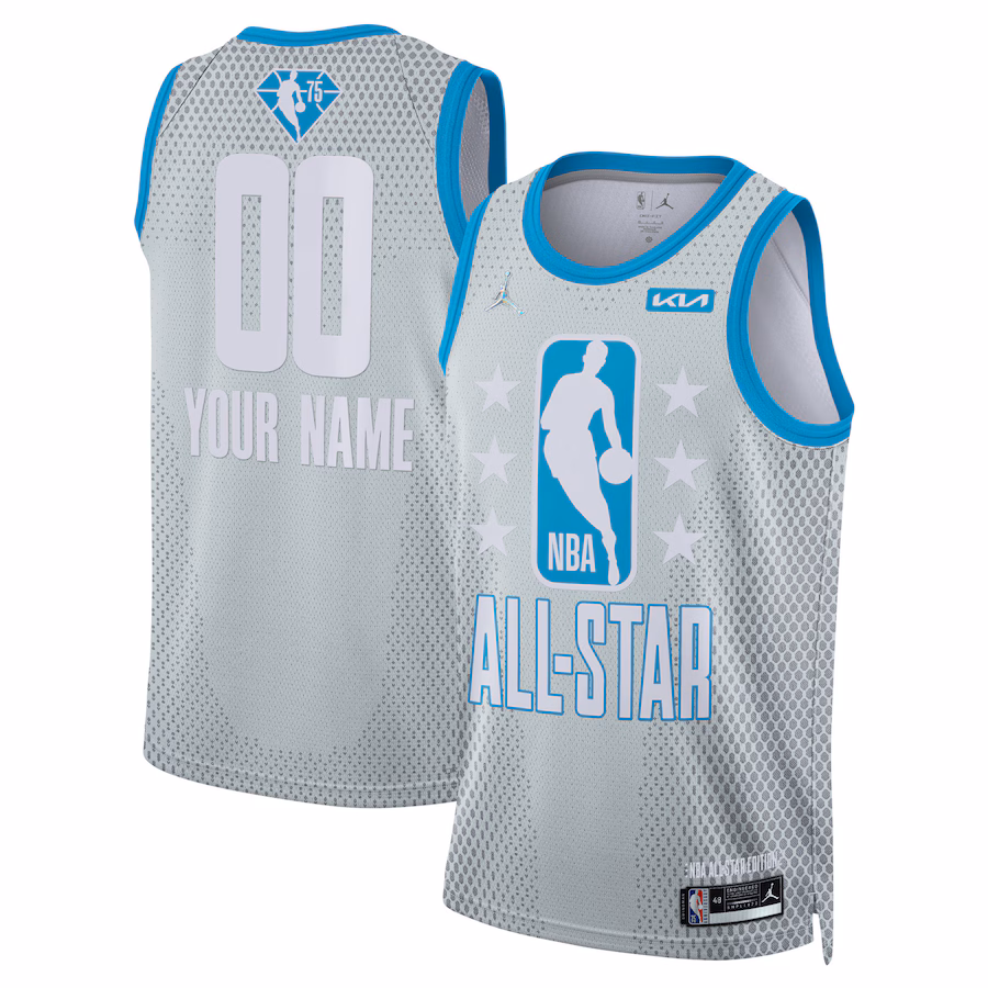 Men's Nike Gray 2022 NBA All-Star Game Swingman Custom Jersey - Jersey