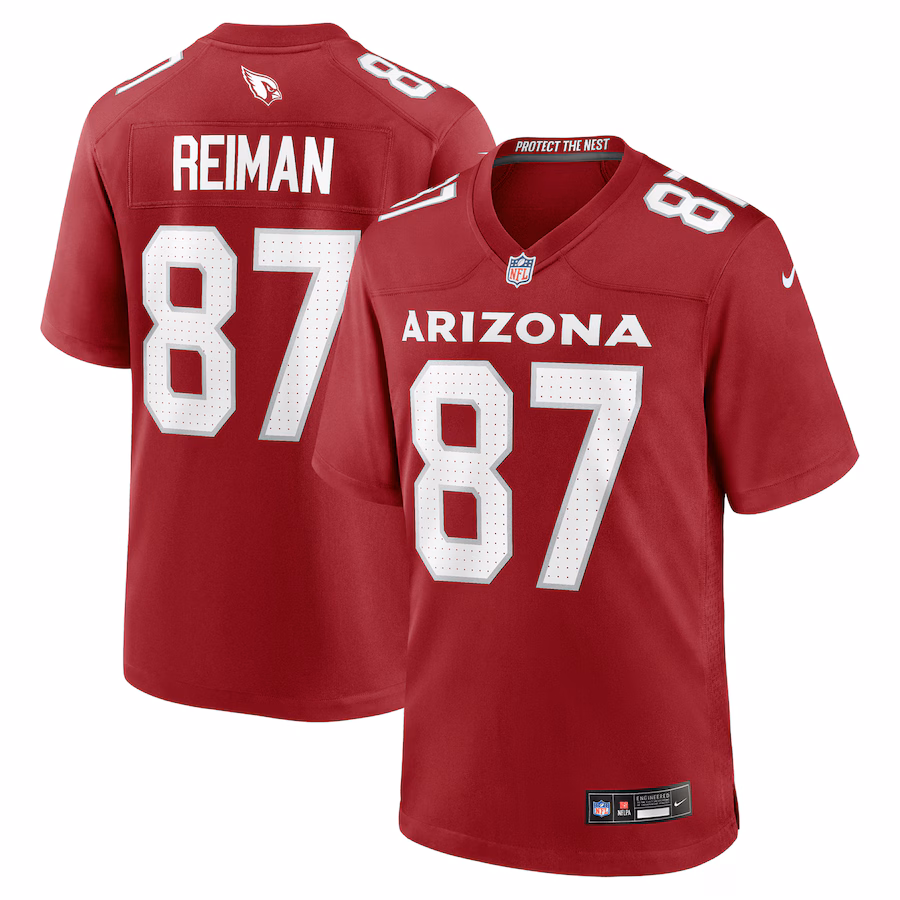 Men's Arizona Cardinals Tip Reiman Nike Cardinal Team Game Jersey - Jersey