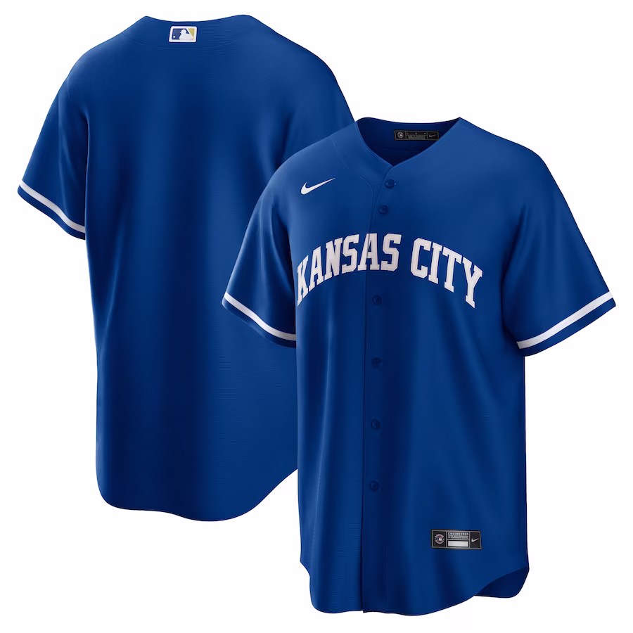 Men's Kansas City Royals Nike Royal Alternate Replica Team Jersey - Jersey