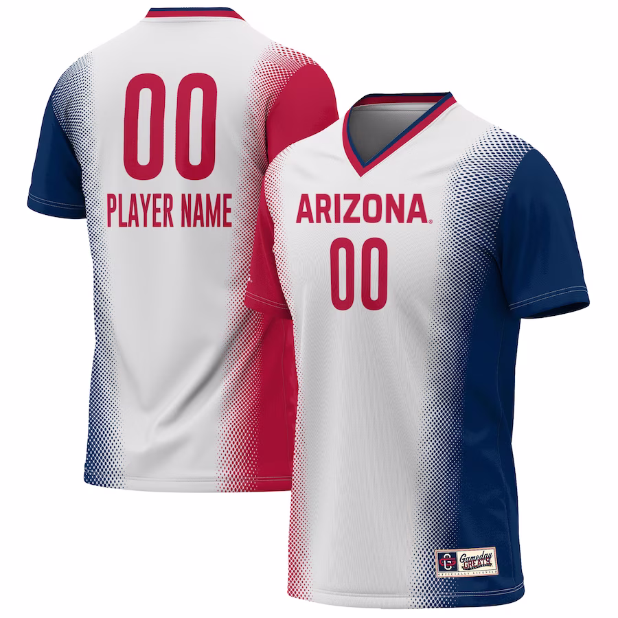 Arizona Wildcats GameDay Greats Youth Lightweight Pick-A-Player NIL Women's Soccer Jersey - White - Jersey